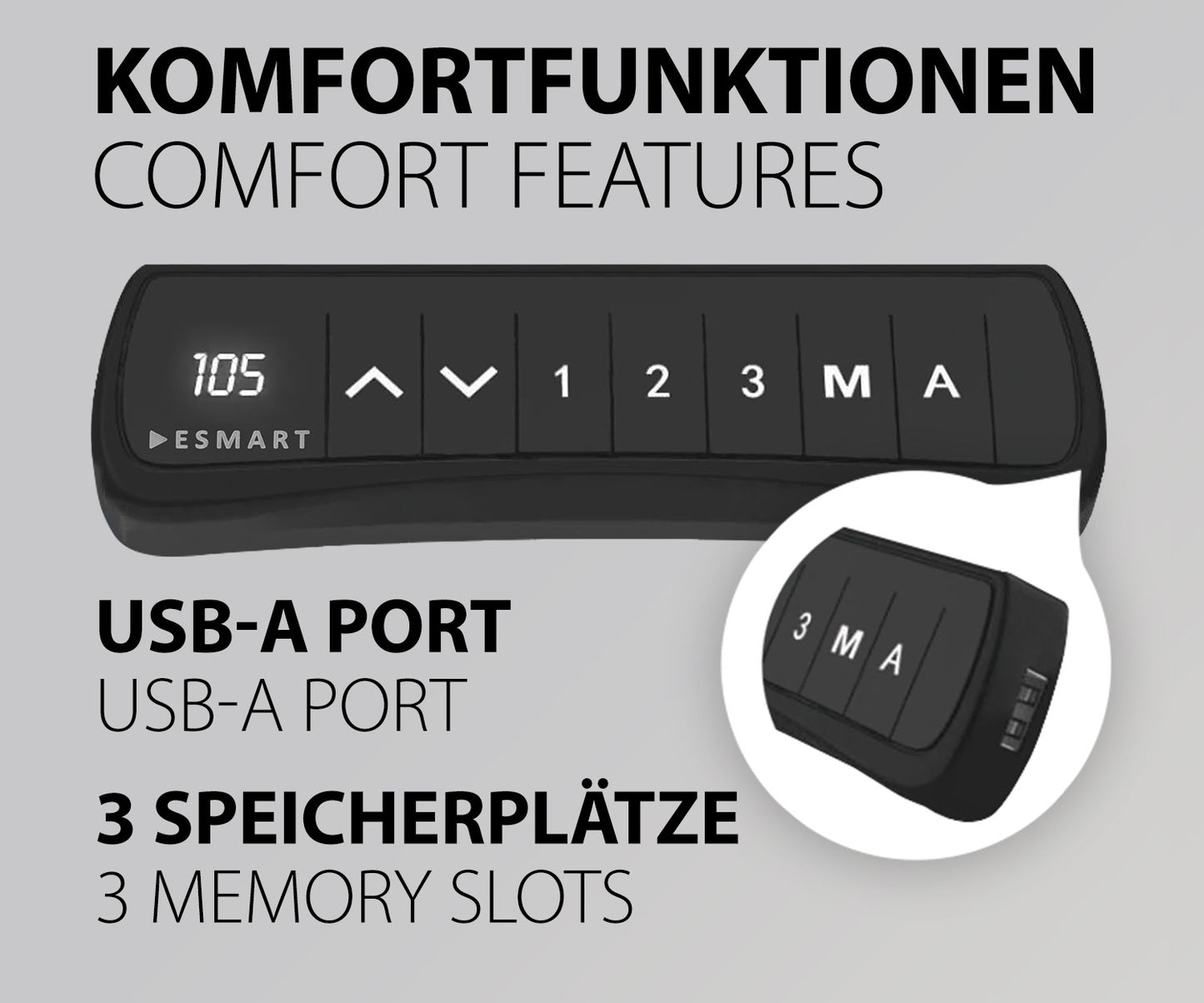 ESMART Höhenverstellbares Schreibtisch-Gestell EBX Series