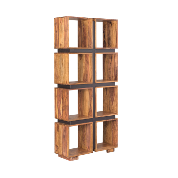 AISER Royal Massives Echt-Holz Palisander Bücher-Regal Tacoma 181 cm