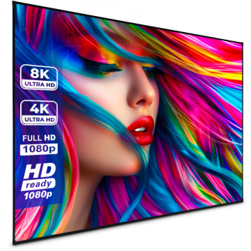 ESMART Expert UKD Tageslicht Rahmen Leinwand GRAU 221 x 125 cm (100") 16:9