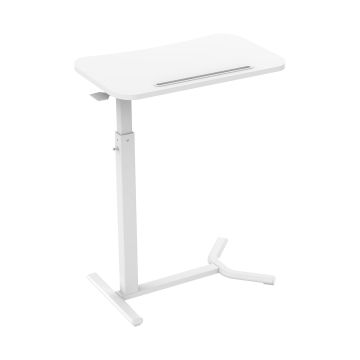 ESMART EAS-121WW Beistelltisch pneumatisch höhenverstellbar 60 x 38 cm (Weiß) (B-Ware)