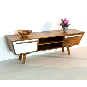 AISER Royal Massives Echt-Holz Palisander Low-Board Firenze 140 x 40 cm
