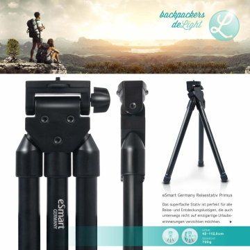 HAUSER & PICARD Universal Kamera- und Foto- Reisestativ "Primus" Flach! HAUSER & PICARD Universal Kamera- und Foto- Reisestativ "Primus" Flach!