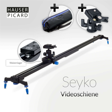 SET: Kamera Slider "Seyko" 120 cm (47") + Kugelkopf "Sigma Eins"