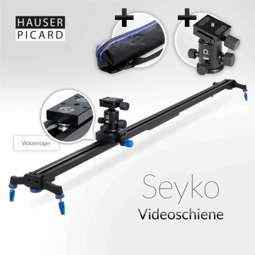 SET: Kamera Slider "Seyko" 120 cm (47") + Kugelkopf "Omega 3"